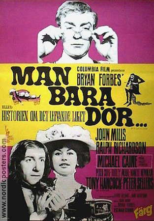 Man bara dör 1966 poster John Mills Michael Caine Peter Sellers