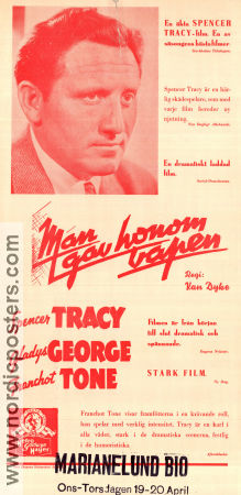 Man gav honom vapen 1937 poster Spencer Tracy WS Van Dyke
