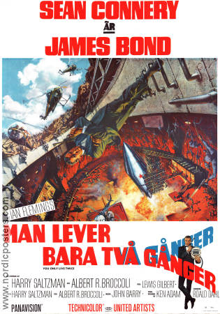 Man lever bara två gånger 1967 poster Sean Connery Akiko Wakabayashi Hitta mer: James Bond