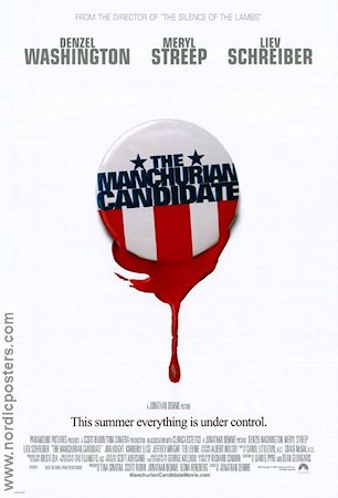 The Manchurian Candidate 2004 poster Liev Schreiber Denzel Washington Meryl Streep Jonathan Demme