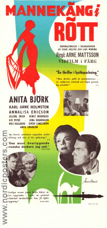 Mannekäng i rött 1958 poster Anita Björk Karl-Arne Holmsten Annalisa Ericson Anita Lindblom Arne Mattsson Hitta mer: Hillman