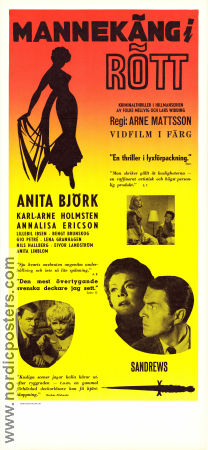 Mannekäng i rött 1958 poster Anita Björk Karl-Arne Holmsten Annalisa Ericson Anita Lindblom Arne Mattsson Hitta mer: Hillman