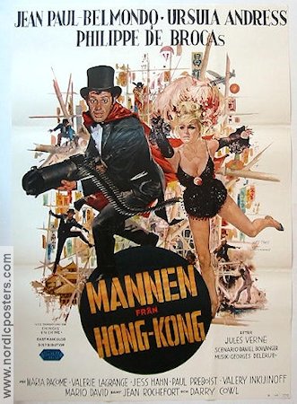 Mannen från Hong-Kong 1965 poster Jean-Paul Belmondo Ursula Andress Asien