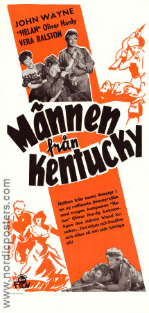 Männen från Kentucky 1949 poster John Wayne Oliver Hardy Vera Ralston Philip Dorn George Waggner