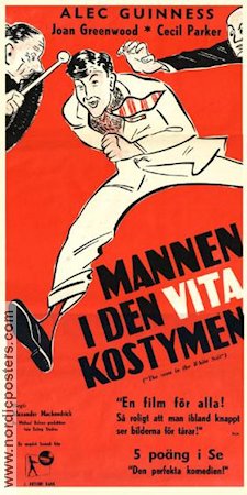 Mannen i den vita kostymen 1955 poster Alec Guinness