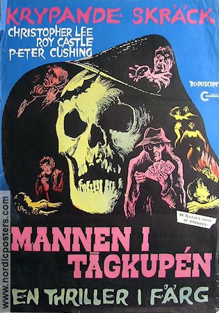 Mannen i tågkupen 1965 poster Christopher Lee