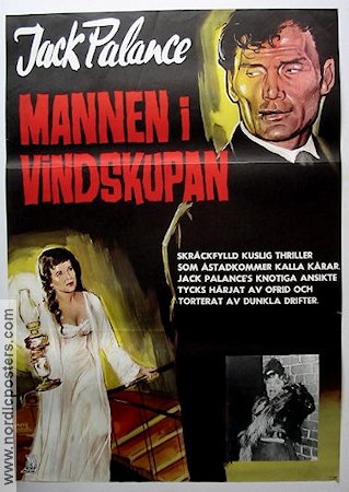 Mannen i vindskupan 1954 poster Jack Palance