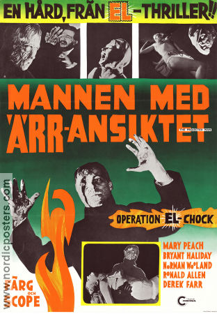 Mannen med ärr-ansiktet 1966 poster Mary Peach Bryant Haliday Norman Wooland Ian Curteis