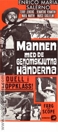 Mannen med de genomskjutna händerna 1967 poster Enrico Maria Salerno Terry Jenkins Maria Martin Massimo Dallamano