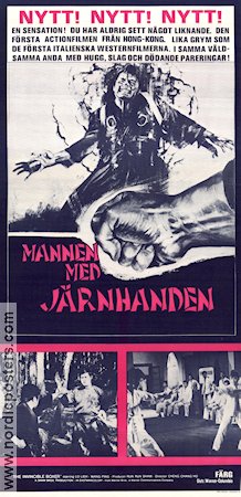 Mannen med järnhanden 1973 poster Lo Lieh Chang-hwa Jeong Filmen från: Hong Kong Kampsport Asien