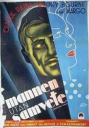 Mannen utan samvete 1934 poster Claude Rains Hitta mer: Margo Art Deco