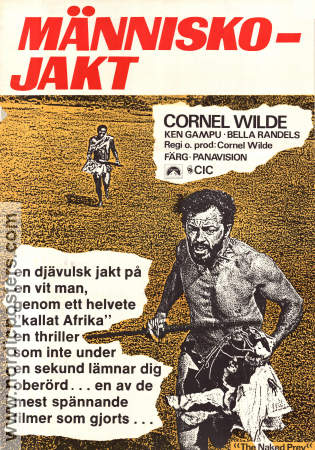 Människojakt 1965 poster Gert van den Bergh Ken Gampu Cornel Wilde Hitta mer: Africa