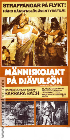 Människojakt på djävulsön 1979 poster Barbara Bach Claudio Cassinelli Richard Johnson Sergio Martino