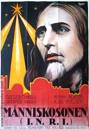 Människosonen 1927 poster Asta Nielsen Gregor Chmasa Religion