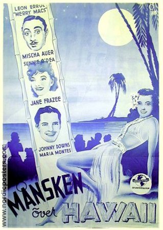 Månsken över Hawaii 1941 poster Mischa Auer