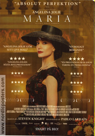 Maria 2024 poster Angelina Jolie Pierfrancesco Favino Alba Rohrwacher Pablo Larrain Hitta mer: Maria Callas
