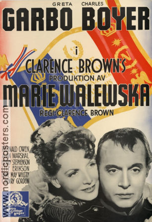 Marie Walewska 1938 poster Greta Garbo Charles Boyer