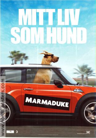 Marmaduke 2010 poster Owen Wilson Judy Greer Lee Pace Hundar Bilar och racing