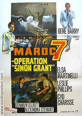 Maroc 7 operation Simon Grant 1968 poster Gene Barry Agenter