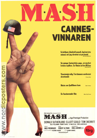 MASH 1970 poster Donald Sutherland Robert Altman