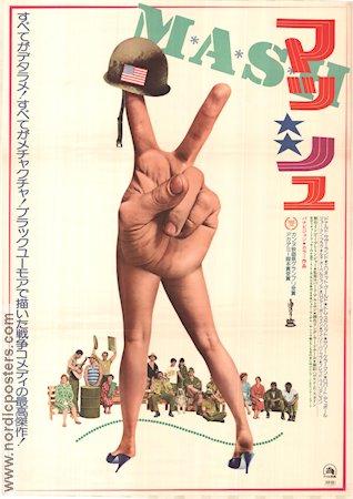 MASH 1970 poster Donald Sutherland Elliott Gould Tom Skerritt Robert Altman Konstaffischer