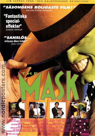 The Mask 1994 poster Jim Carrey Cameron Diaz Peter Riegert Chuck Russell Från serier