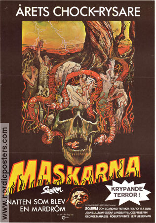 Maskarna 1976 poster Jeff Lieberman Affischkonstnär: Drew Struzan Insekter och spindlar