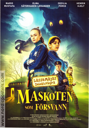 Maskoten som försvann 2024 poster Mario Mustafa Elma Säterhagen Lekander Henrik Hjelt LasseMajas Detektivbyrå
