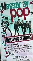 Massor av pop 1966 poster Rolling Stones Chuck Berry