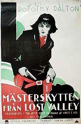 Mästerskytten från Lost Valley 1922 poster Dorothy Dalton