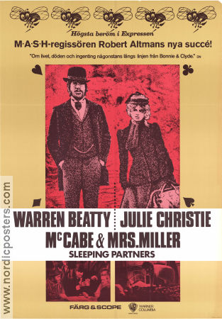 McCabe and Mrs Miller 1971 poster Warren Beatty Julie Christie Rene Auberjonois Robert Altman