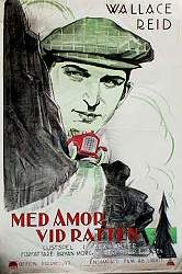 Med amor vid ratten 1923 poster Wallace Reid