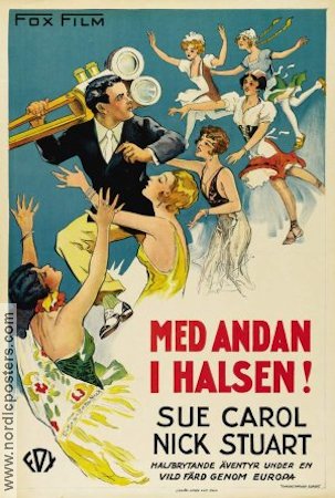 Med andan i halsen 1929 poster Sue Carol Nick Stuart David Butler