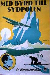 Med Byrd till sydpolen 1930 poster Amiral Byrd