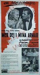 Med dej i mina armar 1940 poster Karin Ekelund Edvin Adolphson Thor Modéen Hasse Ekman