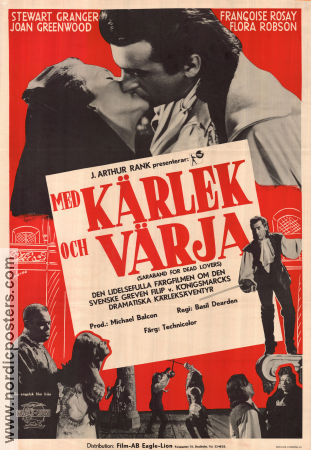 Med kärlek och värja 1948 poster Stewart Granger