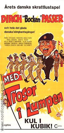 Med trosor i lumpen 1975 poster Dirch Passer Birte Tove Helle Merete Sörensen Finn Henriksen Danmark