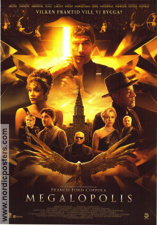 Megalopolis 2024 poster Adam Driver Giancarlo Esposito Nathalie Emmanuel Francis Ford Coppola