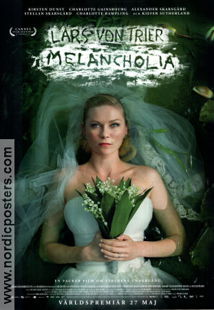 Melancholia 2011 poster Kirsten Dunst Charlotte Gainsbourg Kiefer Sutherland Lars von Trier
