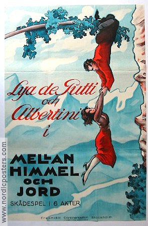 Mellan himmel och jord 1923 poster Lya de Putti Albertini Berg