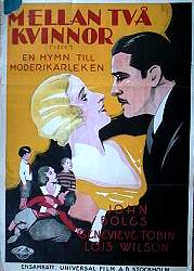 Mellan två kvinnor 1931 poster John Boles Lois Wilson