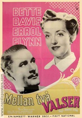 Mellan två valser 1938 poster Bette Davis Errol Flynn