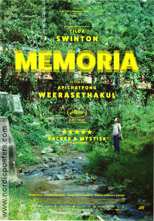 Memoria 2021 poster Tilda Swinton Agnes Brekke Daniel Giménez Cacho Apichatpong Weerasethakul