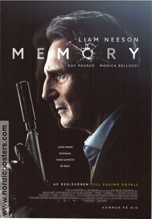 Memory 2022 poster Liam Neeson Guy Pearce Taj Atwal Martin Campbell Vapen