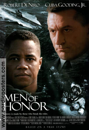 Men of Honor 2000 poster Robert De Niro Cuba Gooding Jr Charlize Theron George Tillman Jr Dykning