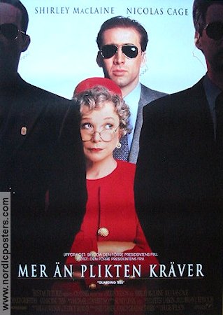 Mer än plikten kräver 1994 poster Shirley MacLaine Nicolas Cage Austin Pendleton Hugh Wilson Glasögon