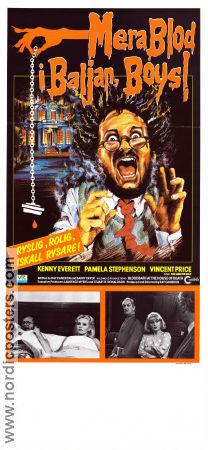 Mera blod i baljan boys 1984 poster Kenny Everett Vincent Price Pamela Stephenson Ray Cameron