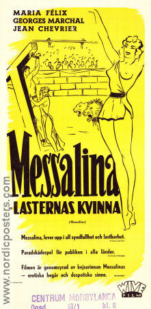 Messalina 1951 poster Maria Félix Georges Marchal Memo Benassi Carmine Gallone