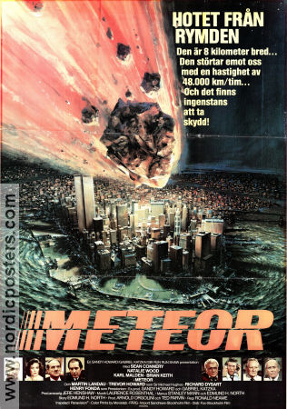 Meteor 1979 poster Sean Connery Natalie Wood Karl Malden Ronald Neame