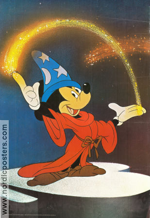Mickey the Magician Fantasia 1986 poster Hitta mer: 2819 Wizard Genius ide aldecorSwitzerland